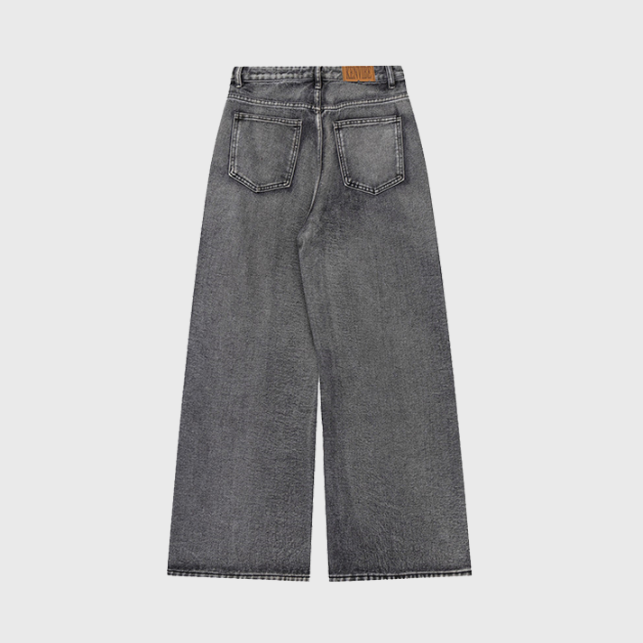 Graffiti Airbrushed Washed Jeans