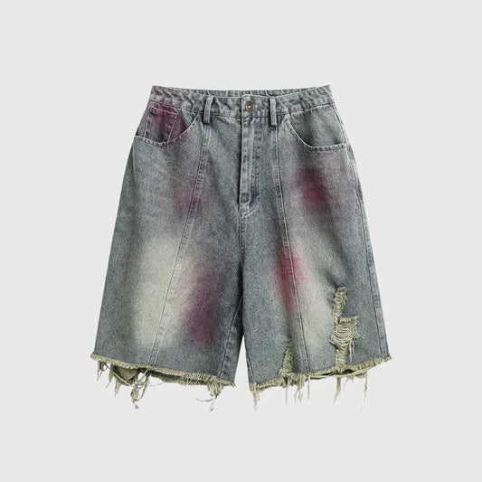 Red Spray Shorts