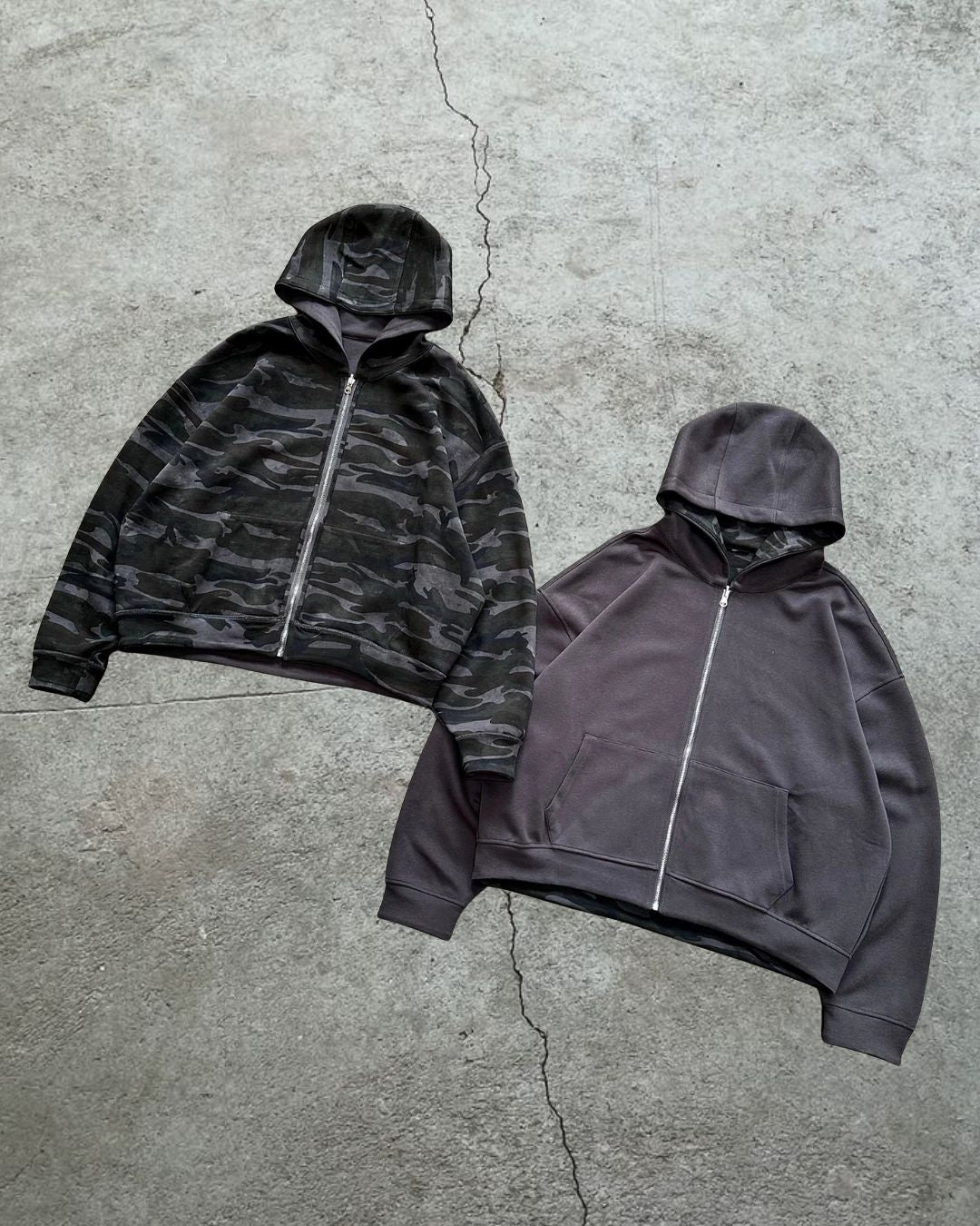 FADE CAMO DOUBLE-FACED JACKET
