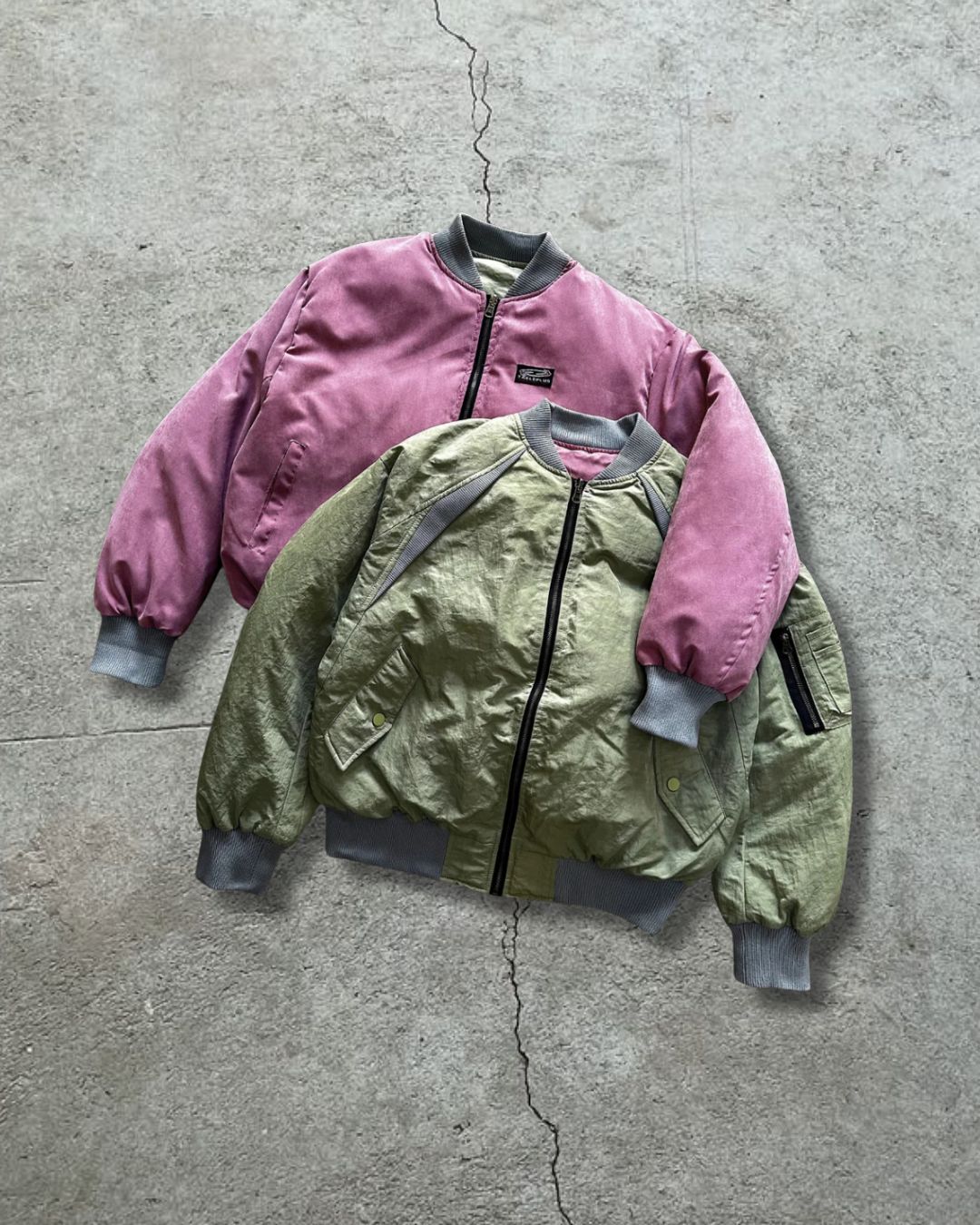 HALO DOUBLE-FACED BOMBER JACKET