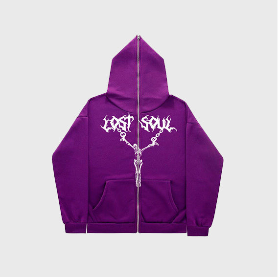 LOSTSOUL ZIP HOODIE
