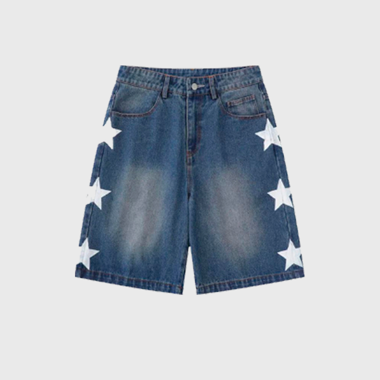 White Stars Shorts