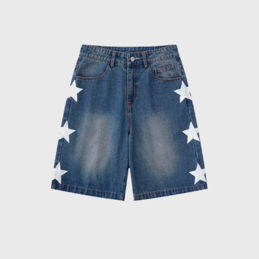 White Stars Shorts